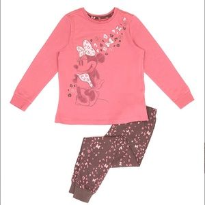 Disney Store Minnie Mouse Girl’s 2pc Pajamas Dusty Rose NWT size 10. Sold Out!